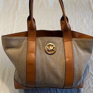 Authentic Michael Kors Tan and Brown Tote , $32